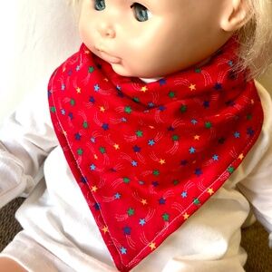 Baby Bandana with Minky-fleece Backing